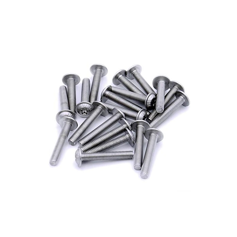 M6 (6mm x 20mm) Flanged TX Socket Button Machine Screw