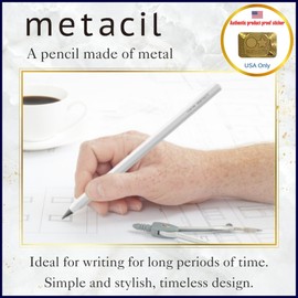 Sunstar Stationery Metacil Metal Pencil, White S4541138