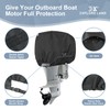 Explore Land Outboard Motor Cover - Waterproof 600D Heavy Duty