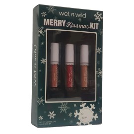 Wet n Wild Merry Kissmas Lip Kit 3 Cloud Pout Lip Mousse Holiday Gift Set