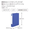 Kokuyo Smooth Style Fu-UDS430B D-Ring File Binder, A4, 2 Rings,