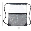 Bolsa de Playa Transparente Plegable de PVC Cordón 34x45 CM