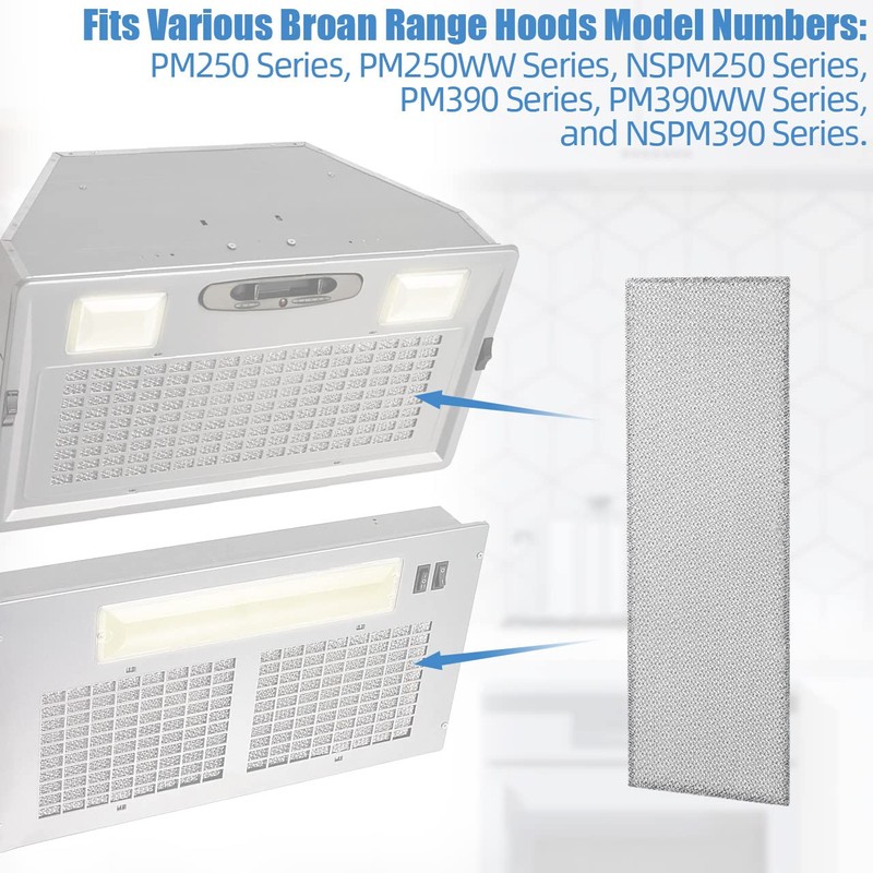 Range Hood Filter Replacement for Broan S99010370 - Replaces AP5950107,