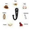 Mokife 12 Pack Coat Hooks Black Wall Mounted Rustic Small