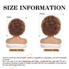 GKtineke Short Afro Wig 8 Inch Afro Wigs for Black