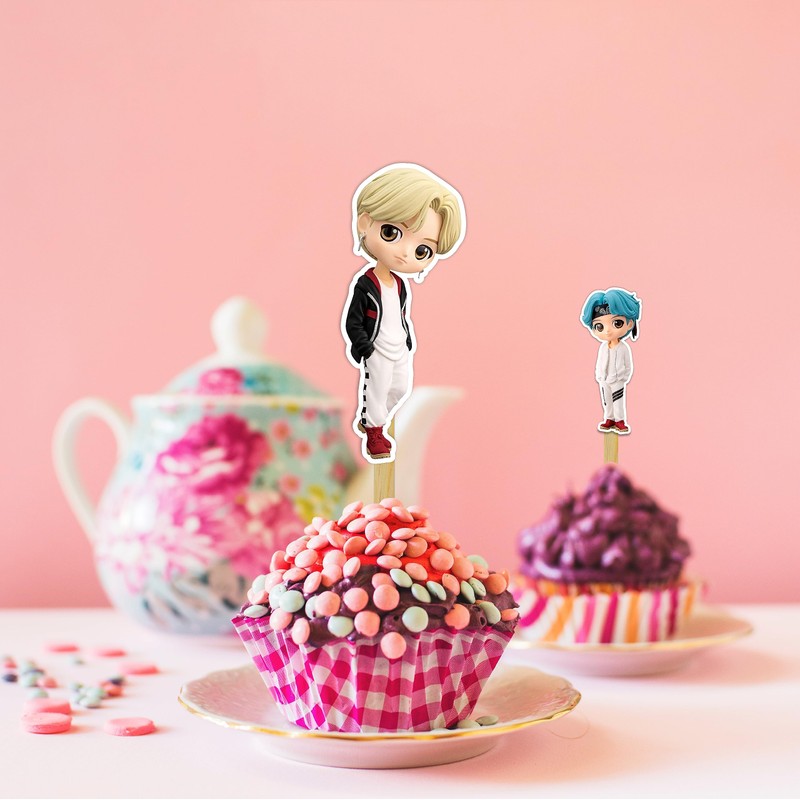 Seyal® Tny Tan (BTS) cupcake topper
