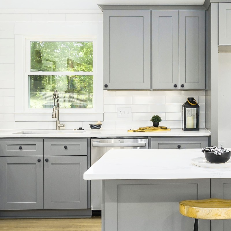 Ravinte 5 Pack Drawer Pulls 1-1/4 Inch Kitchen Cabinet Knobs