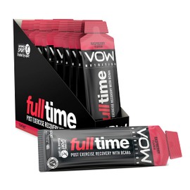 VOW Nutrition Vow Full Time x 12 60g Sachet Pack Energy Gels with BCAAs, 22g Carbohydrates, Amino Acids, Informed Sport Approved, Endurance Sports, Cycling, Running, Soccer, Rugby, Football Supplements