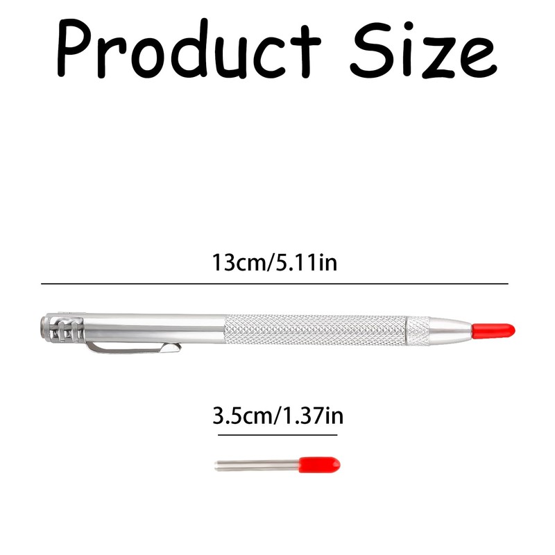 Bojueshaw 2pcs Tungsten Carbide Scriber,Aluminium Etching Engraving Pen,Scribe Tool Etching