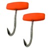 Cutlery Mania Stainless Steel Meat Hooks | Orange Plastic Handle