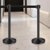 VEVOR Stanchion Post, 6 Pcs Stanchions with Retractable Belts, Carbon