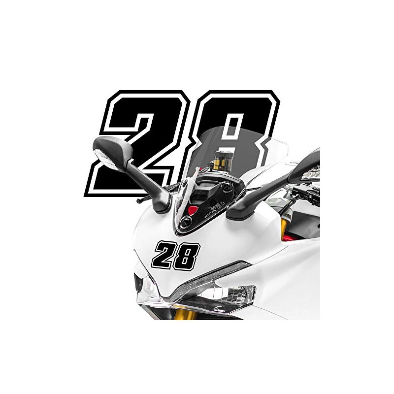 4R Quattroerre.it 13375 Number Racing 5 Moto GP, Black, 10