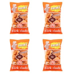Generic SOL MAR Fried Pork Rinds - 4 Pack Crunchy Barbecue Flavorful Snack High Protein Value Parties Gift Movie Celebration Bonus Item Fexete