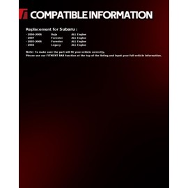 Torchbeam 68437 AC Compressor Clutch Kit Fit for Forester 2003-2007, Baja 2004-2006, Legacy 2004, Replace 68437, 140170NEW, 6512253, 638796, 73111AE09A, 73111SA000, 73111SA001, 208421, 11168437