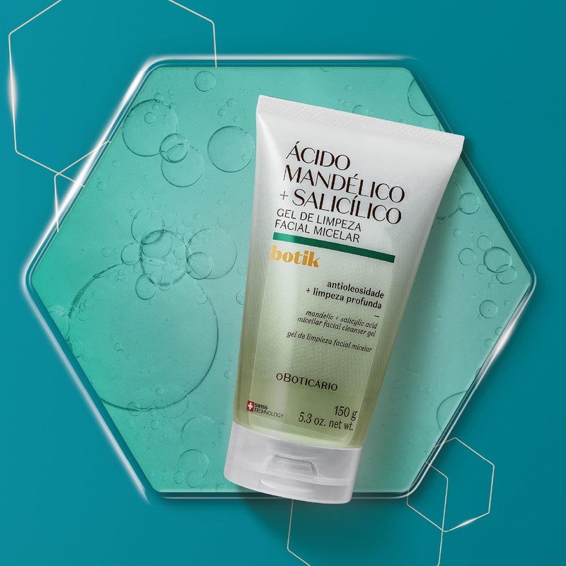 Gel de Limpeza Facial Micelar Ácido Mandélico + Salicílico Botik