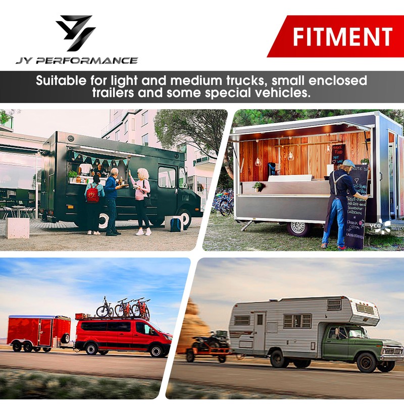 JY PERFORMANCE 36'' Trailer Swing Door Hinged Cam Bar Lock