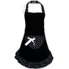 Hanerdun Women's Apron Cooking Apron Kitchen Apron with Pockets Bow
