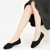Reimferce Flats for Women Ballets Shoes: Black 7.5 Comfortable Knitted