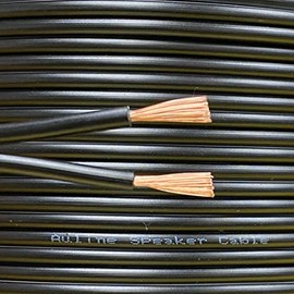 Auline 20m Black Speaker Cable Wire 42 Strand 16 AWG 1.3mm2 HiFi Surround Sound