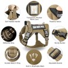 MOOGROU Tactical Dog Harness and Leash Set for Large Dogs,Heavy