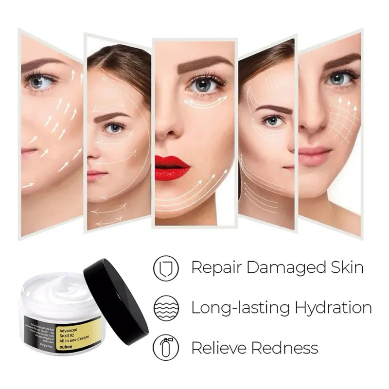 Crema Hialurónica Hialurónica Hidratante Caracol Facial