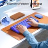 Wireless Light Up Keyboard and Mouse,Cute 2.4Ghz Cordless Rechargeable Clear