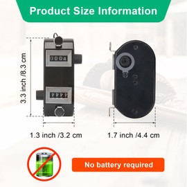 Windspeed 2P Dual Pitch Counter Baseball, Pitch Counter Clicker Black for Baseball Pitch Counter Clicker Black Umpire Clicker Counter for Coaching, Knitting, People, Lap, Fishing, Golf
