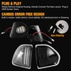 Gempro 4PCS LED Side Mirror Turn Signals Lights Puddle Lamps