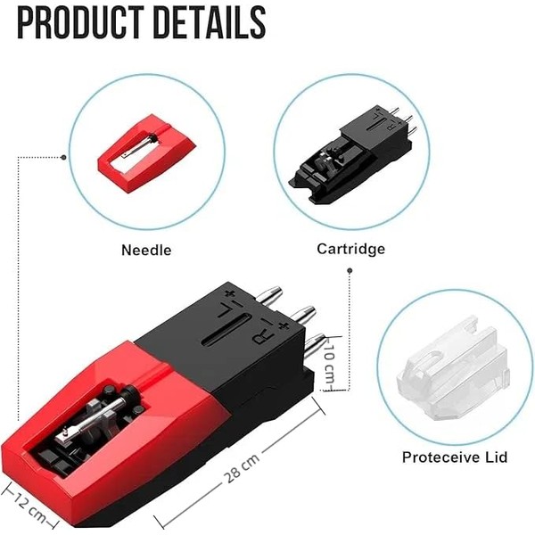 Record Player Needle, Replacement Needle for Turntable, Turntable Needle, Turntable