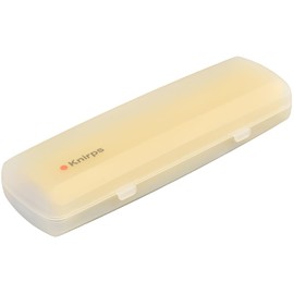 Knirps Ultra US.050 Slim Manual Pocket Umbrella - Ultra Light and Flat - Storm Resistant - Windproof - 21 cm, Yellow with case