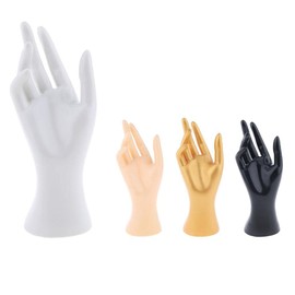 SM SunniMix Mannequin Hand Form Finger Jewelry Display Stand Holder Hanger for Chain Bracelet Bangle Ring Watch Gloves, 4 Colors Available - White