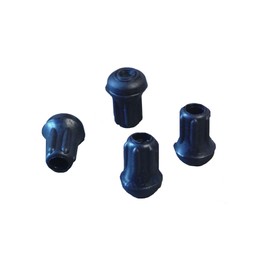 Black Rubber Leg Tips 3/8 Inch - Rubber Cane Tips 3/8 Inch - Rubber Crutch Tips 3/8 Inch - 4pcs Black Rubber Tips for Chair Legs, Rubber Tips for Canes, Rubber Tips for Crutches