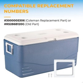 3DEXCEL Ultra Strong Coleman 2-way Cooler Handle 5" Replacement 3000005306 R5286B120G