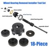 RQG 18-Piece Wheel Bearing Removal Tool Set, Motorcycle Wheel Bearing