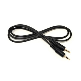 mCore 1m 3.5mm to 3.5mm Audio Cable Mini Jack Male to Male Stereo AUX Auxiliary TRS Lead Compatible with Headphone, Phone, Car Audio, Speaker, MP3, Home Stereo, Amp, TV, PC Laptop, HiFi (Black, 1m)