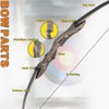 JEKOSEN Recurved Wooden Takedown Archery Bow 62" Hunting Bow -