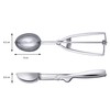 Silit Eisportionierer Edelstahl 22,5 cm, Eislöffel mit Auswerfer, Portionierer für
