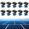 Anbte 10Pcs Solar Panels Mid Clamps for Unistrut Aluminium Panel