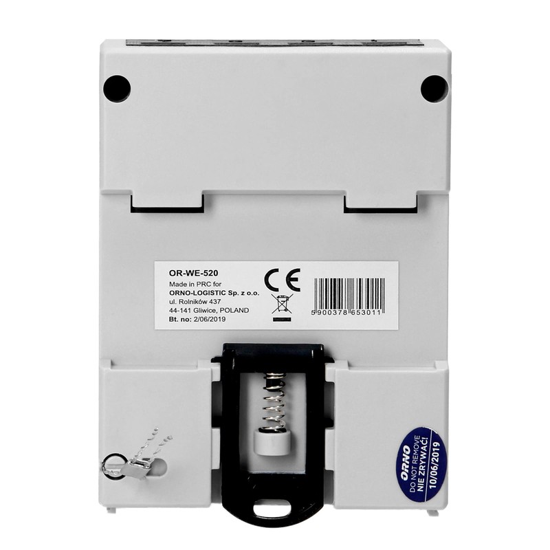 ORNO OR-WE-520 Electricity Meter DIN Rail 3-Phase Disposable MID Calibrated