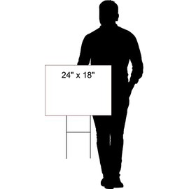 NORTH DAKOTA LAST FOOD STOP 18 in x 24 in Yard Sign Road Sign with Stand, Single Sided