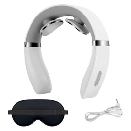 Hilipert Portable Neck Massage Heat, 2025 New relaxnecker Necks Massager,Ten Modes 16 Adjustable Intensities, Suitable for Both Women and Men Home Office Walking