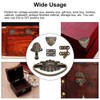 MOROBOR Bronze Jewellery Box Antique Lock Clasp, Hinges, Handle, Corner