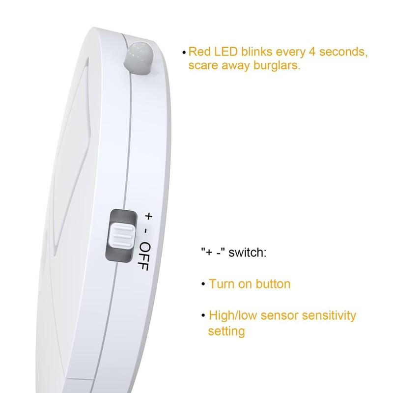 EVA LOGIK Modern Ultra-Thin Window Alarm with Loud 120dB Sound