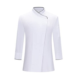 MISEMIYA - Women's Chef's Jacket - Women's Chef Uniform Women's Chef Jacket - Hospitality Uniform - 731, White, S