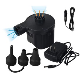 Electric Air Pump,Portable Quick-Fill Air Pump, Air Mattress Pump, 3 Nozzles for Inflatable Boat, 110-120V, Air Pump for Outdoor Camping, Air Mattress Beds,Boats,Inflatable Cushion,Couch,Pool Floats