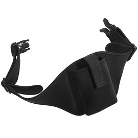 ifundom Mic Belt Fitness Waist Pack Adjustable Microphone Carrier Bag Microphone Pack Running Belt Fanny Box for Theater, Speakers Black