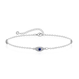 ASCOMY Anklets for Women 14K Silver Plated Ankle Bracelets for Women Silver Anklet Cute Pearl Chain Beads LiAK Anklets Minimalist Summer Beach Foot Bracelet Jewelry Gifts for Her