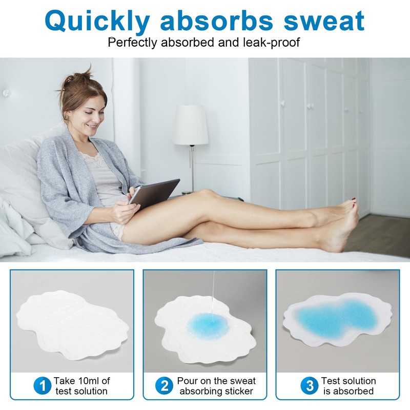 Z0BMIO 40 PCS Armpit Sweat Pads, Disposable Underarm Sweat Pads,
