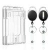 Pawfly 2 Pack Vertical 2-Card Badge Holder with Thumb Slots