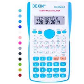 Scientific Calculators Desktop, Scientific Calculators for Students, Scientific Calculator 240 Functions 2 Line 10+2 Digits, Desk Math Calculator for School (Blue and White)